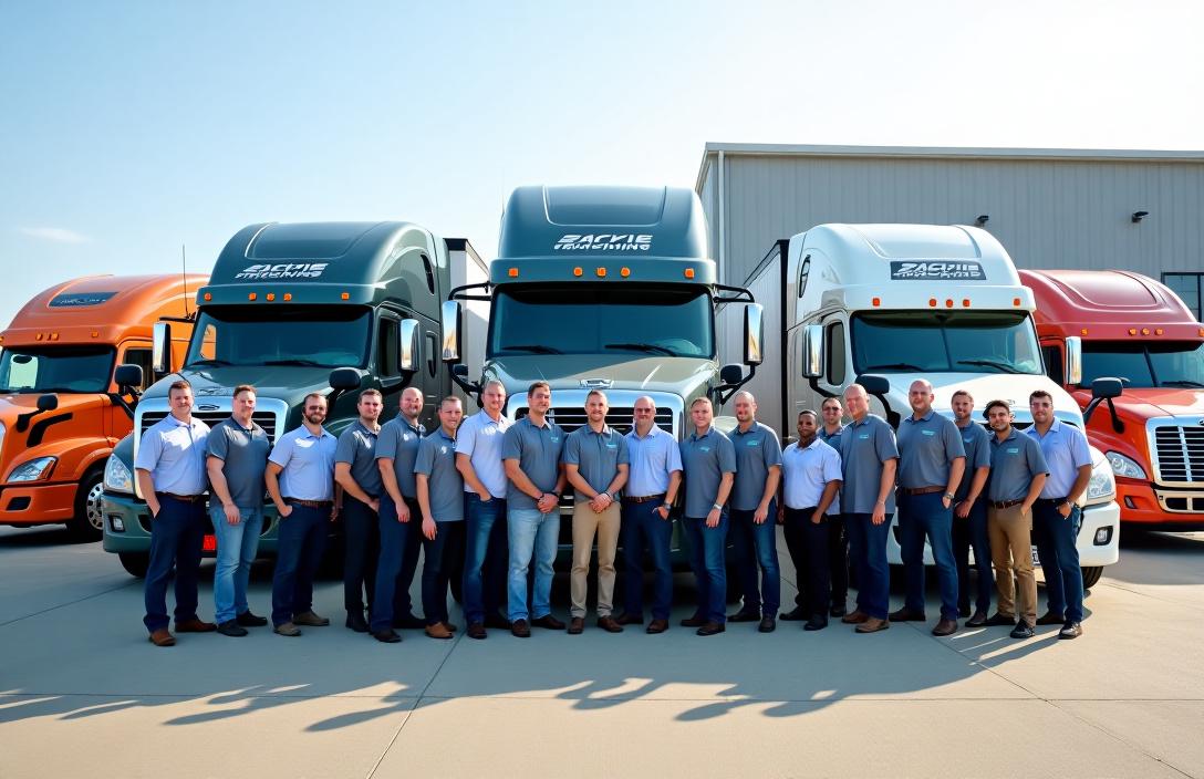 Zackie Trucking team and facility in Pickerington Ohio